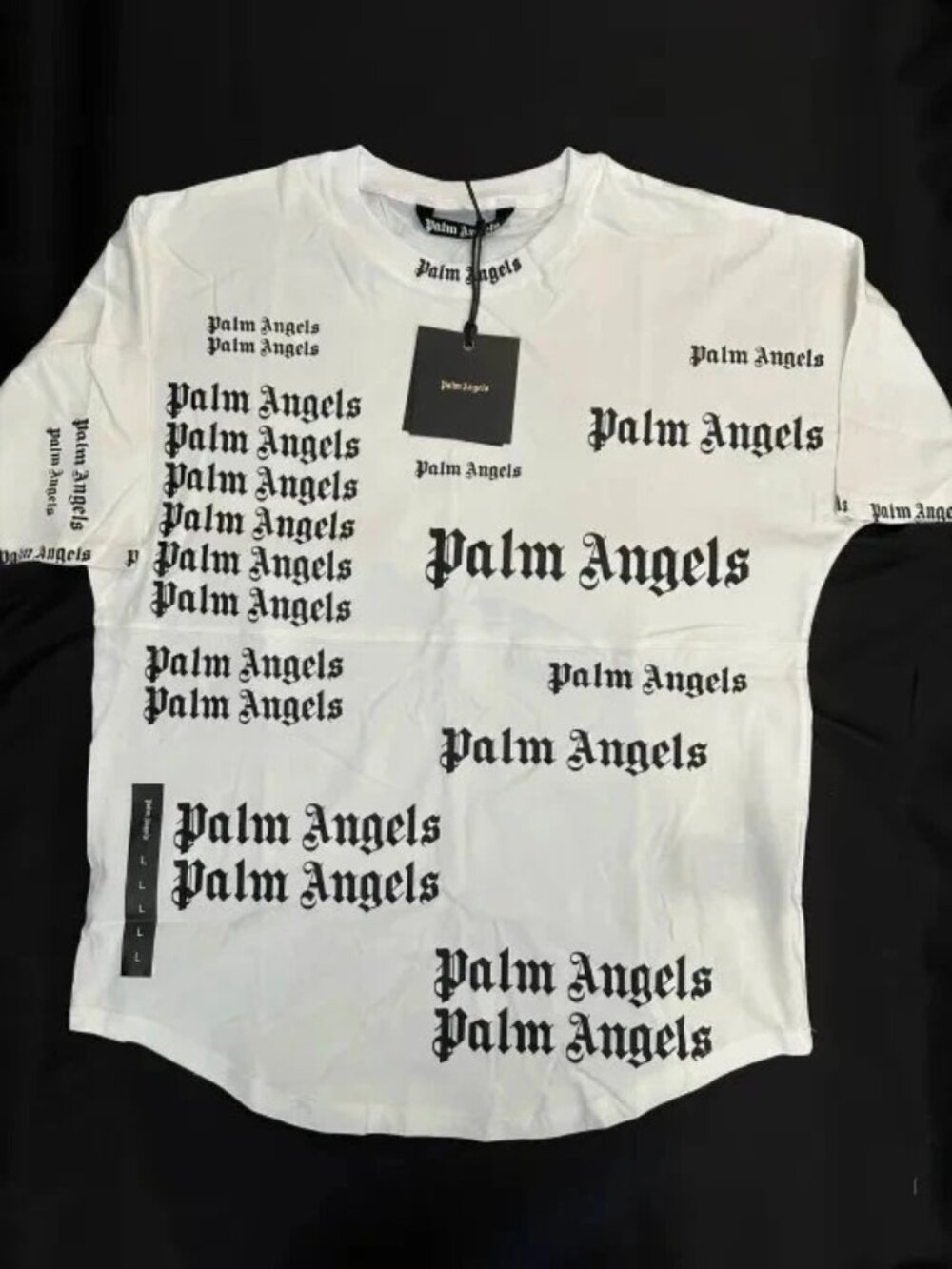 New Palm Angels White Ultra Logo Oversized T-shirt Size Large